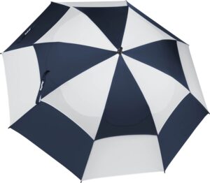 BagBoy Wind Vent Paraply - Navy/Hvid