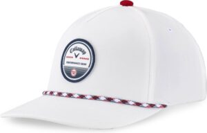 Callaway Bogey Free Herre Kasket - White/Red/Navy - Str. Justerbar