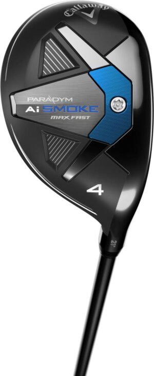 Callaway Paradym Ai Smoke Max Fast Herre Hybridkølle - Sort - Hånd: Højre - Loft: 27.0° (6 Kølle) - Skaft: Mitsubishi Chemical Tensei Blue/Silver 40 (2024), Senior R2 Flex, Grafit