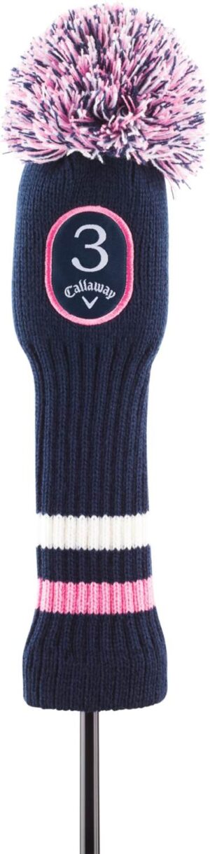 Callaway Uptown Pom Pom Navy Blue | Pink Fairway Headcover