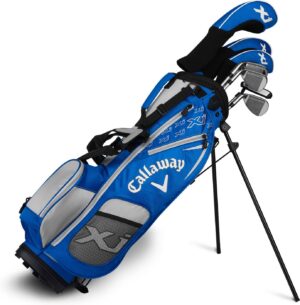 Callaway XJ Junior Golfsæt - Blue - Hånd: Højre - Indhold: DR, FW, 6H, 7-9, SW, Putter (8 Dele) - Skaft: Callaway Standard, Junior Flex, Grafit