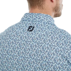 FJ Confetti Print Pique - True Blue