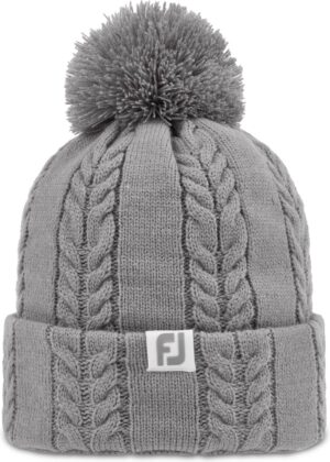 Footjoy Cable Knit Bobble Dame Hue - Grey - Str. Onesize