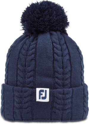 Footjoy Cable Knit Bobble Dame Hue - Navy - Str. Onesize