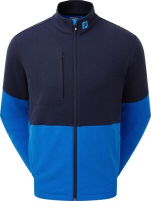 Footjoy Colour Block Full-Zip Chill Out Herre Cardigan - Navy/Blue - Str. S