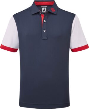 Footjoy Colour Block Pique Junior Poloshirt