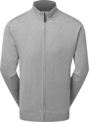 Footjoy Full-Zip Lined Herre Cardigan - Grey - Str. M