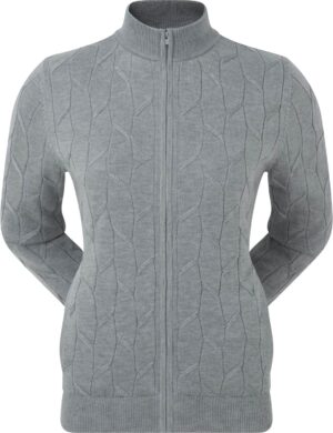 Footjoy Full-Zip Lined Pover Dame Cardigan - Grey - Str. L