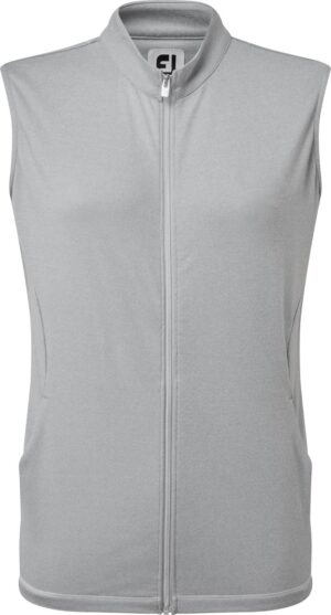 Footjoy Full-Zip Solid Dame Vest - Heather Grey - Str. L