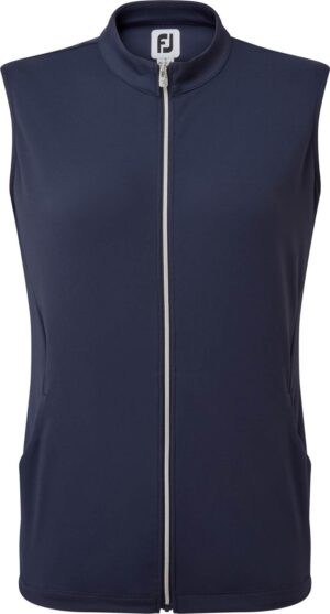 Footjoy Full-Zip Solid Dame Vest - Navy - Str. L