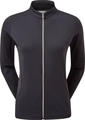 Footjoy Full-Zip Solid Mid Layer Dame Cardigan - Black - Str. M