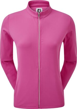 Footjoy Full-Zip Solid Mid Layer Dame Cardigan - Hot Pink - Str. L