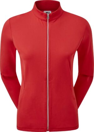 Footjoy Full-Zip Solid Mid Layer Dame Cardigan - Red - Str. L