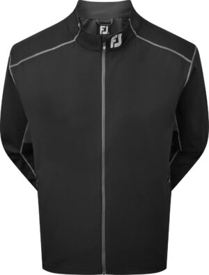 Footjoy Full-Zip Windshirt Herre Jakke - Black With Charcoal - Str. S