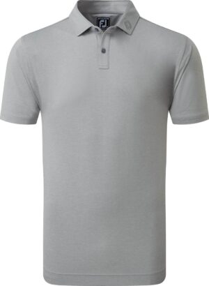 Footjoy Heather Solid Lisle Herre Poloshirt - Grey - Str. L