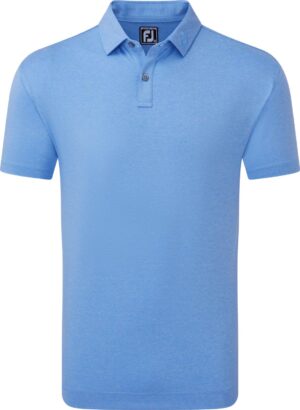 Footjoy Heather Solid Lisle Herre Poloshirt - Light Blue - Str. L