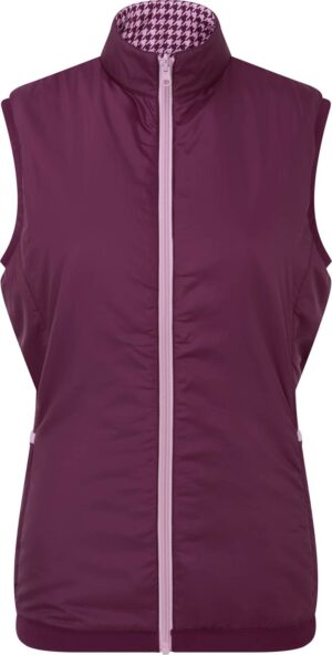 Footjoy Insulated Reversible Dame Vest - Fig/Pink - Str. L