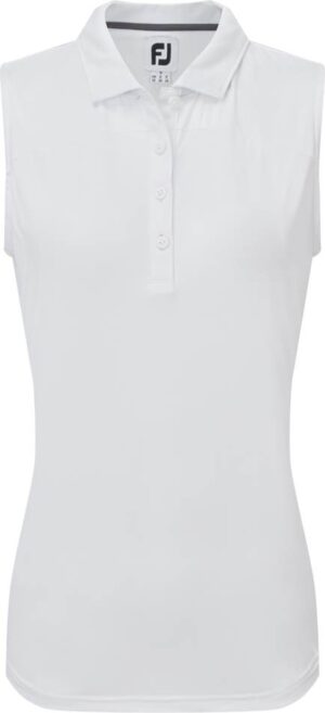 Footjoy Mesh Back Solid Lisle Dame Poloshirt Uden Ærmer