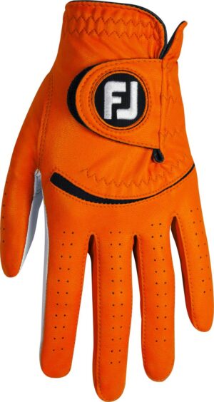 Footjoy Spectrum Læder Herre Golfhandske - Orange - Venstre - Str. M