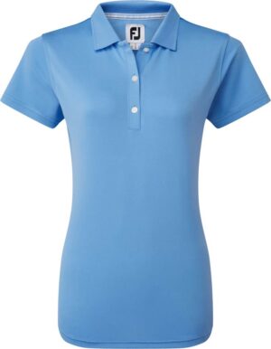 Footjoy Stretch Pique Solid Dame Poloshirt - Light Blue - Str. L