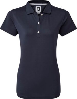 Footjoy Stretch Pique Solid Dame Poloshirt - Navy - Str. L