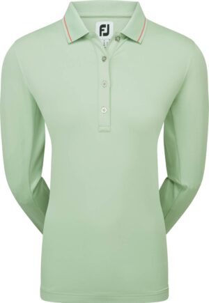 Footjoy Thermal Jersey Dame Poloshirt Langærmet - Sage - Str. L