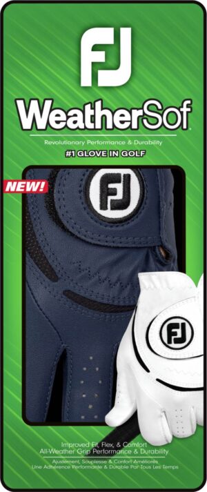 Footjoy Weathersof (2024) Syntetisk Dame Golfhandske - Navy - Venstre - Str. L