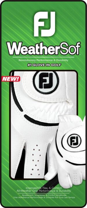 Footjoy Weathersof (2024) Syntetisk Dame Golfhandske - White - Højre - Str. L