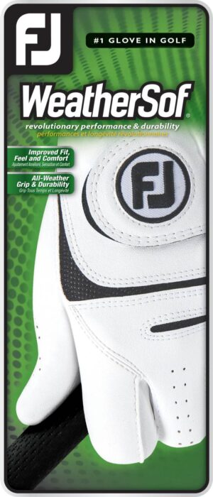 Footjoy Weathersof Syntetisk Dame Golfhandske - White - Venstre - Str. L