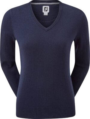 Footjoy Wool Blend Dame Pullover - Navy - Str. L