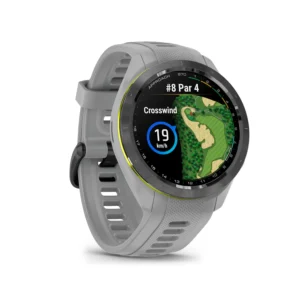 Garmin Approach S70 - 42 mm - Sort keramisk urkrans med Powder Grey silikonerem