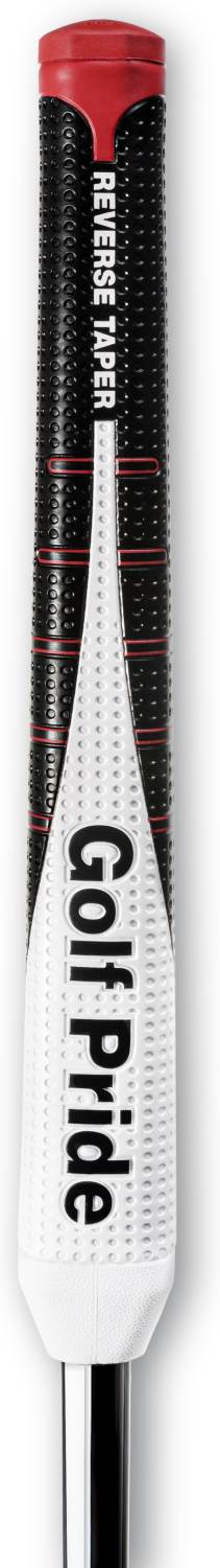 Golf Pride Reverse Taper Flat Putte grip - Black/White/Red - Str. Large