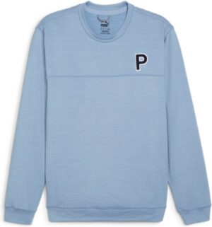 Puma Cloudspun Patch (2024) Herre Pullover - Zen Blue Heather - Str. S