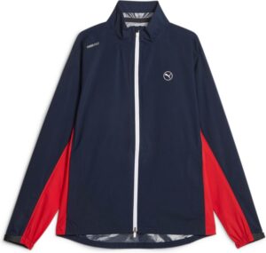 Puma Drylbl Rain Jacket Herre Regnjakke - Navy Blazer/Strong Red - Str. L