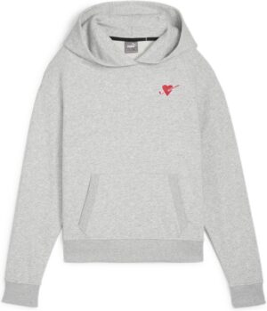 Puma Enjoy Hoodie (2024) Dame Pullover - Ash Gray Heather - Str. L