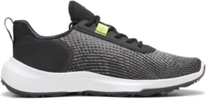 Puma Fusion Crush Sport Vandtætte Herre Golfsko Uden Spikes - Puma Black/Electric Lime - Str. 39 Normal