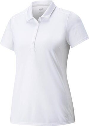 Puma Gamer Dame Poloshirt - Bright White - Str. L