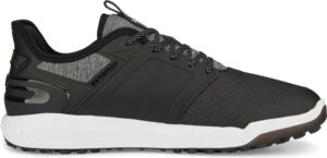 Puma Ignite Elevate Vandtætte Herre Golfsko Uden Spikes - Puma Black/Puma Silver - Str. 40 1/2 Normal