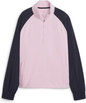 Puma Lightweight 1/4 Zip Shell (2024) Dame Jakke - Pink Icing/Deep Navy - Str. S