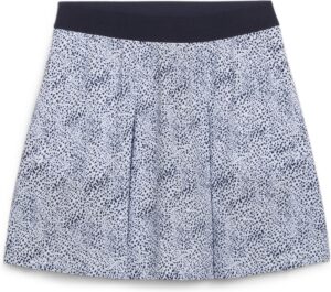 Puma Pleated Microdot Skirt (2024) Dame Nederdel - White Glow/Deep Navy - Str. L / Normal