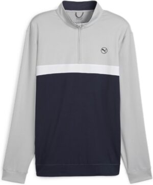 Puma Pure Colorblock (2024) Herre Pullover - Ash Gray/Deep Navy - Str. XL