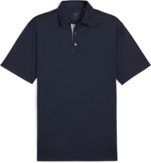 Puma Pure Solid (2024) Herre Poloshirt - Deep Navy - Str. L