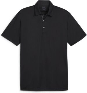 Puma Pure Solid (2024) Herre Poloshirt - Puma Black - Str. L