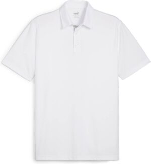 Puma Pure Solid (2024) Herre Poloshirt - White Glow - Str. M