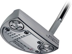 Scotty Cameron MONOBLOK 6.5 (2022) Herre Putter - Chrome - Højre - Str. 34" - Scotty Cameron Pistolero Plus Standard Sort/Grå