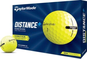 Taylormade Distance + Golfbolde - Gul