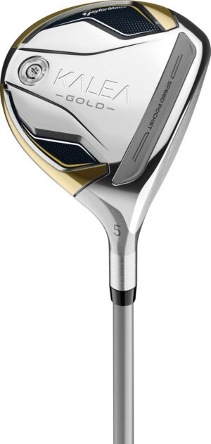 Taylormade Kalea Gold Dame Fairwaykølle - Navy/Gold - Højre - 16.0° (3 Kølle) - Taylormade Kalea Gold Ultralight 40 Dame Grafit