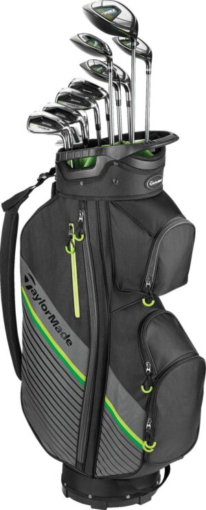 Taylormade RBZ SpeedLite Herre Golfsæt - Black/Green - Venstre - DR, 3FW, 4HY, 6-9, PW, SW, PUTTER - Taylormade RBZ SpeedLite Regular Stål