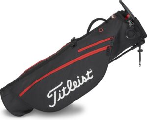 Titleist Premium Carry Bærebag - Black/Black/Red