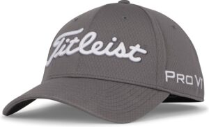 Titleist Tour Elite Herre Kasket - Charcoal/White - Str. M / L